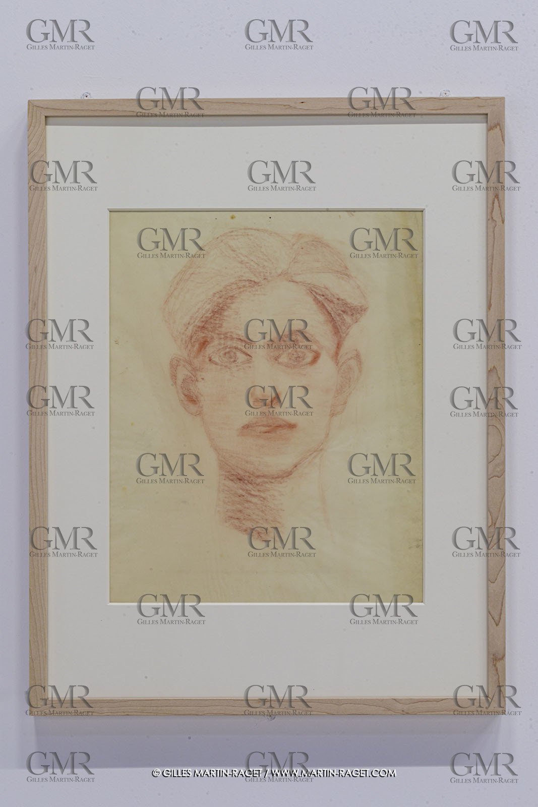 02 05 2023, Paris (FRA), oeuvre de Germaine Richier, Exposition Centre Pompidou 2023, Sans titre [Loretto] vers 1934, Sanguine sur calque, 44 x 33 cm, Collection particulière