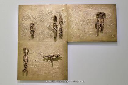 02 05 2023, Paris (FRA), oeuvre de Germaine Richier, Exposition Centre Pompidou 2023, La Porte de bronze 1955, Bronze naturel nettoyé, Mièce unique, Fondeur L.Thinot, Paris, 98,5 x 128,3 x 5,9 cm, Collection particulière