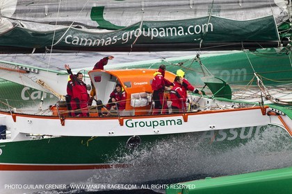 05 14 09 - Marseilles - Mediterranean Record - Groupama 3 - Franck Cammas - G Class - Start from Marseilles to Carthage (Tunisia)