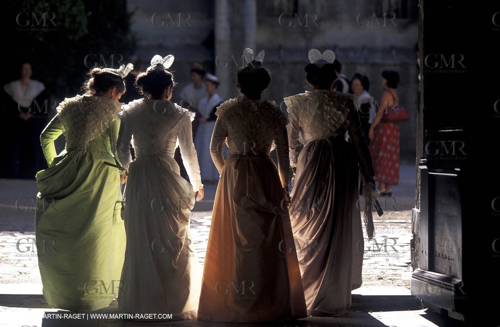 Women of Arles in traditional costume