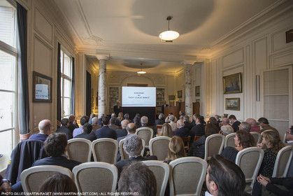 22 02 2016, Paris (FRA), 35th America's Cup, Groupama Team France announces Norauto as official partner at Yacht Club de France