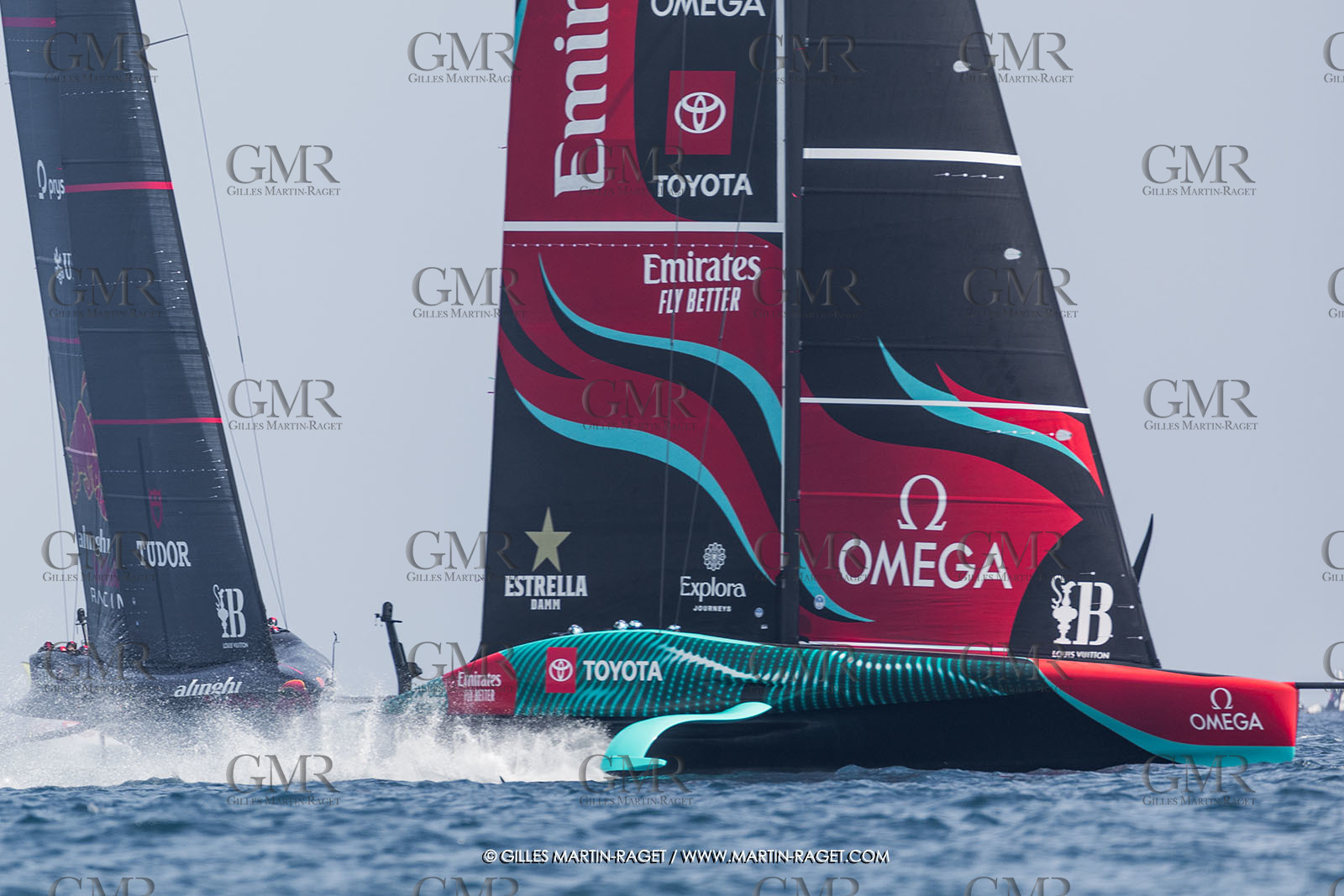 24 08 2024, Barcelona (ESP), Louis Vuitton 37th America's Cup, Louis Vuitton Prelilinary Regatta, Race Day 3