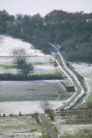 France, Provence, Neige en hiver   Snow in Provence