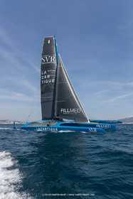 18 05 2022, Marseille (FRA), APremière navigation du trimaran Ultim SVR LAZARTIGUE à Marseille