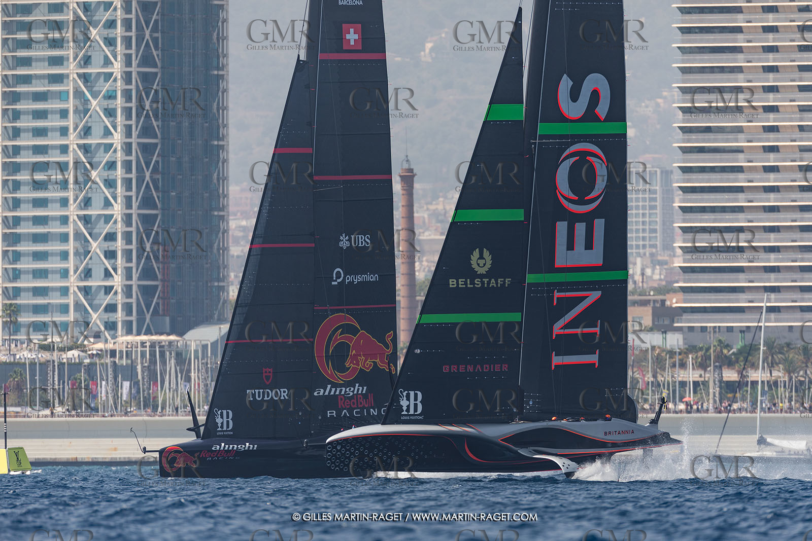 24 08 2024, Barcelona (ESP), Louis Vuitton 37th America's Cup, Louis Vuitton Prelilinary Regatta, Race Day 3