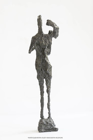 03 08 2020, St Rémy de Provence, (FRA,13), Oeuvre de Germaine Richier, L'Epi 1955, Bronze patiné foncé, Fondeur L.Thinot, Paris, exemplaire d'exposition, 44 x 12,5 x 9 cm, Collection particulière