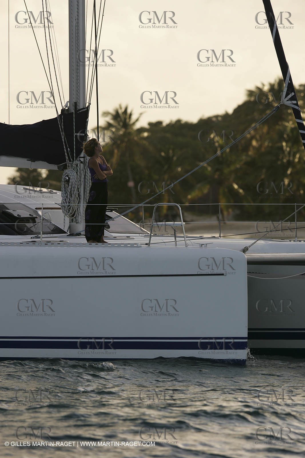 Cruising multihull mooring