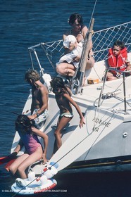 Sailing, cruising, children onboard