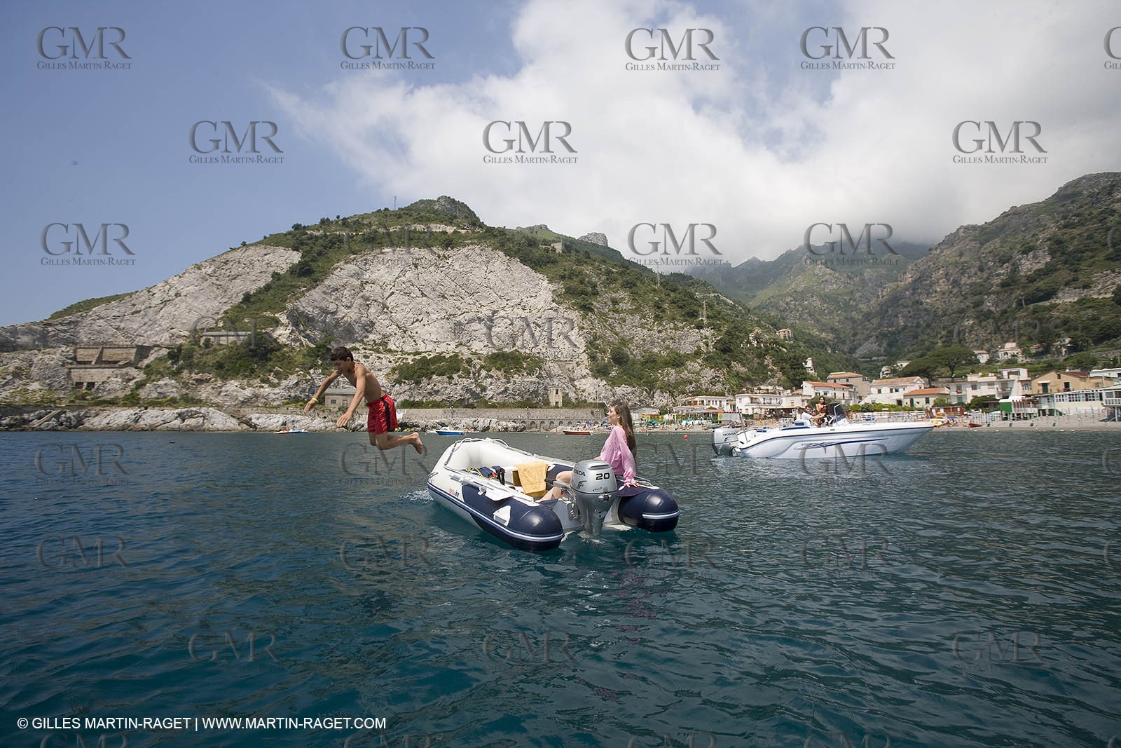 Motor boat mooring