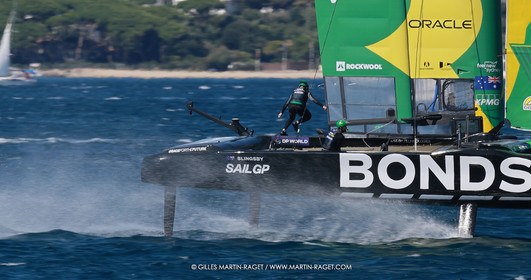 10 09 2025, Saint-Tropez,(FRA), Rockwool SailGP France Saint-Tropez, Race Day 1