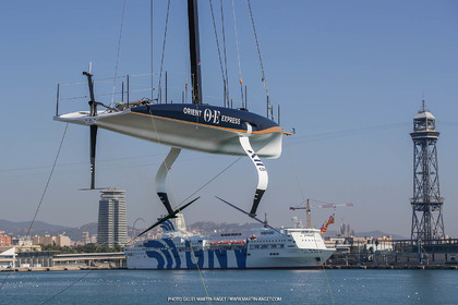22 08 2023, Barcelona (ESP), 37th America's Cup, Orient Express Racing Team, AC 40 first training