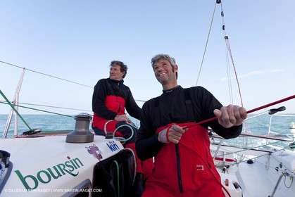 13 03 2010 -  La Grande Motte   Port Camargue (FRA) - Groupe Bel - Kito de Pavant   Sebastien Audigane training for Transat AG2R