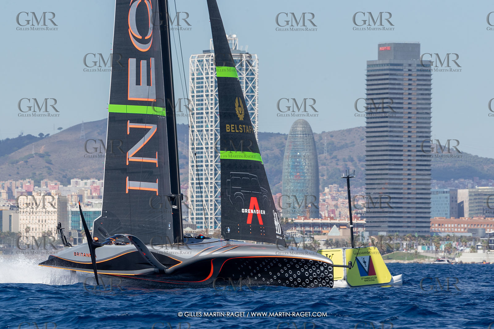 04 10 2024, Barcelona (ESP), 37th America's Cup, Louis Vuitton Cup Final, Race Day 7