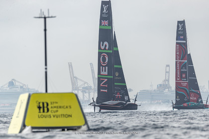 14 10 2024, Barcelona (ESP), Louis Vuitton 37th America's Cup, Final Match, Race Day 3, Raace 4