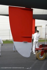 Vannes - Chantier Multiplast - 1ère mise à l'eau Orange II