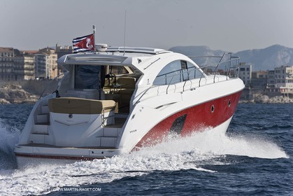 Motor boat running