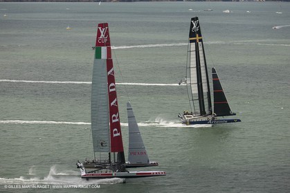 03 08 2013 - San Francisco (USA,CA) - 34th America's Cup - Louis Vuitton Cup - Semi-finals - Luna Rossa vs Artemis Racing - Race 1