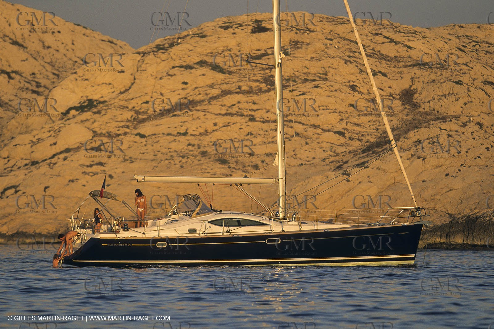 sailing, cruising, monohull at the mooring