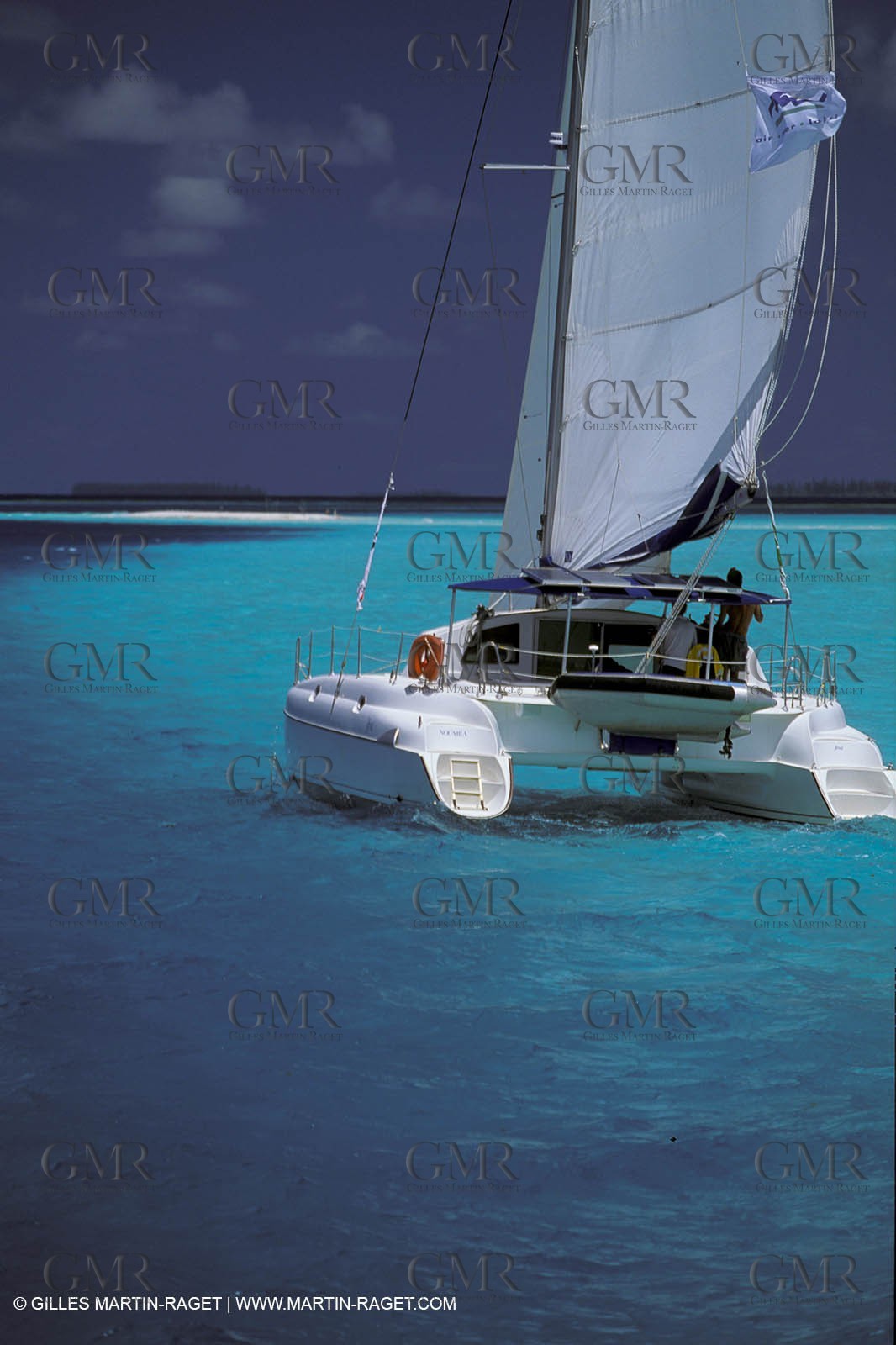 Cruising multihull sailing