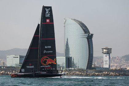 24 08 2024, Barcelona (ESP), Louis Vuitton 37th America's Cup, Louis Vuitton Prelilinary Regatta, Race Day 3