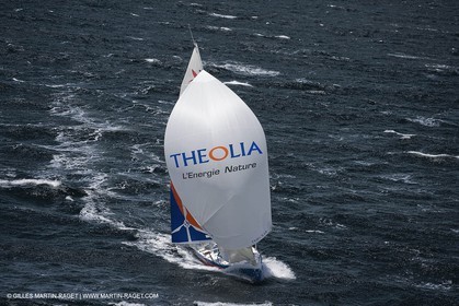 06-26-2007 - FIGARO II - THEOLIA - Skipper : Robert Nagy - Training off Marseille (south France) with strong wind conditions