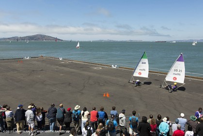 03 08 2013 - San Francisco (USA,CA) - 34th America's Cup - Louis Vuitton Cup - Training Day - America's Cup park - AC Open - Land Sailing demonstration