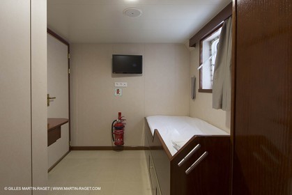 Al Azizi oficial launchat the Mucem museum - H2X boatyard - Oceanographic research ship - Marseille (FRA,13) - 27 05 2014