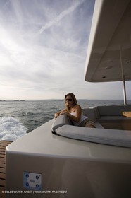 11 06 2007 - Valencia (Spain) - Bradley, super yacht catamaran dessiné par Gilles Vaton et construit par H2X à la Ciotat (France)