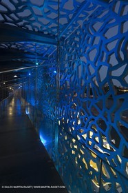 Al Azizi oficial launchat the Mucem museum - H2X boatyard - Oceanographic research ship - Marseille (FRA,13) - 27 05 2014