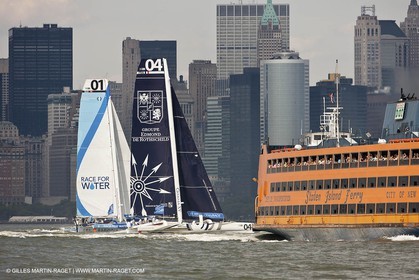 03 07 2012 - New York (USA, NY) -Krys Ocean Race prologuie - arrivée à New York