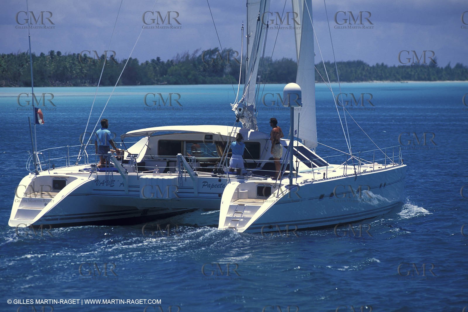 Cruising multihull sailing