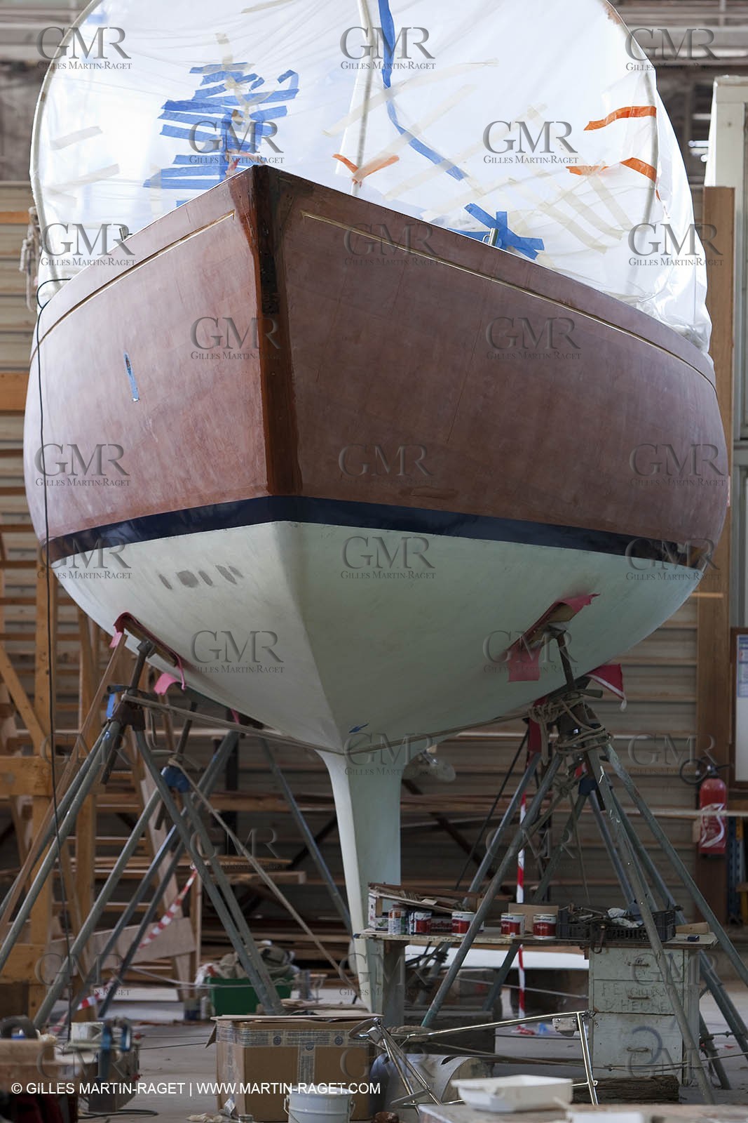 13 03 2010 - La Ciotat (FRA,13) - Fantasque -  modifications at Charpentiers Réunis boatyard