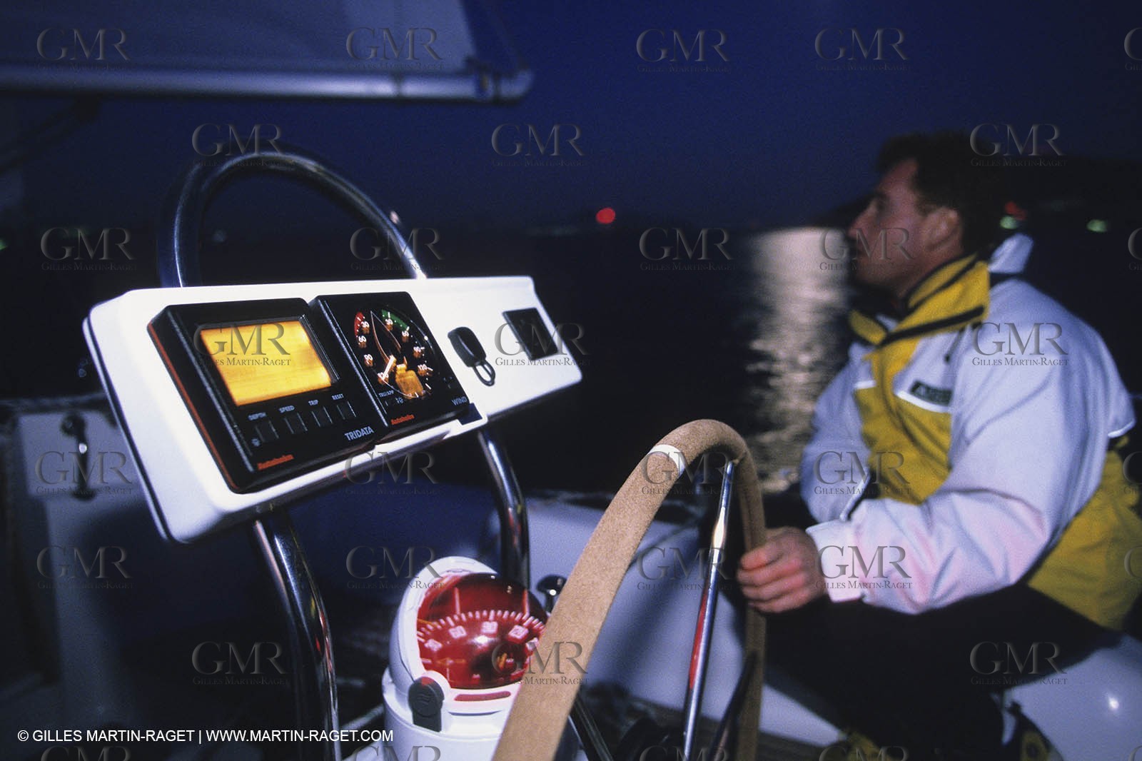 Sailing, cruising, people, only one man