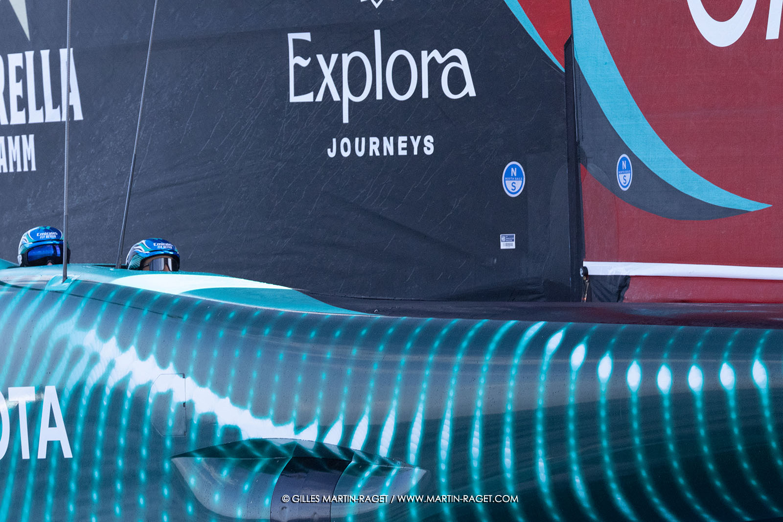 16 10 2024, Barcelona (ESP), Louis Vuitton 37th America's Cup, Final Match, Race Day 4, Warm up Race 5