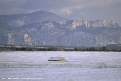 France, Provence, Neige en hiver   Snow in Provence