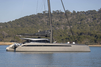 16 02 2019, Porquerolles (FRA,83), Gunboat 68 sail testing  3