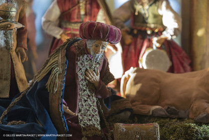 27 01 2018; L'isle sur Sorgue (FRA; 84); Les antiquaires; Crèche et santons de Jean-Jacques Bourgeois