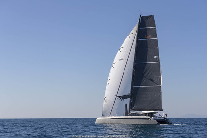 16 02 2019, Porquerolles (FRA,83), Gunboat 68 sail testing  3