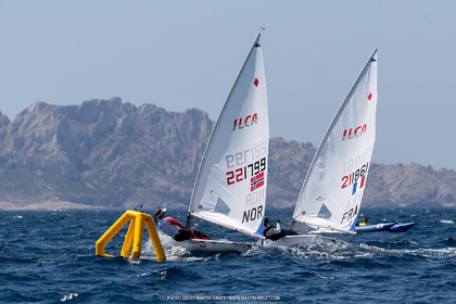 15 07 2023, Marseille (FRA), Paris 2024 Olympic Games Sailing Test Event, Day 6, Ilca 6 Medal race