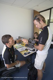 Sydney, Australia, Thomas Coville trimaran Sodebo building at Boat Speed