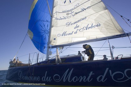 15 02 2007 - La Grande Motte (FRA) - Onedesign Figaro II - Thierry Duprey du Vorsent (Domaine de Monts d'Arbois)