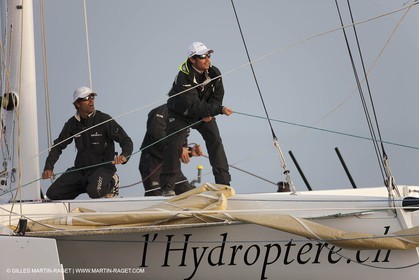 09 10 2010 - Morges (SUI) - L'Hydroptère.CH - 1st sail