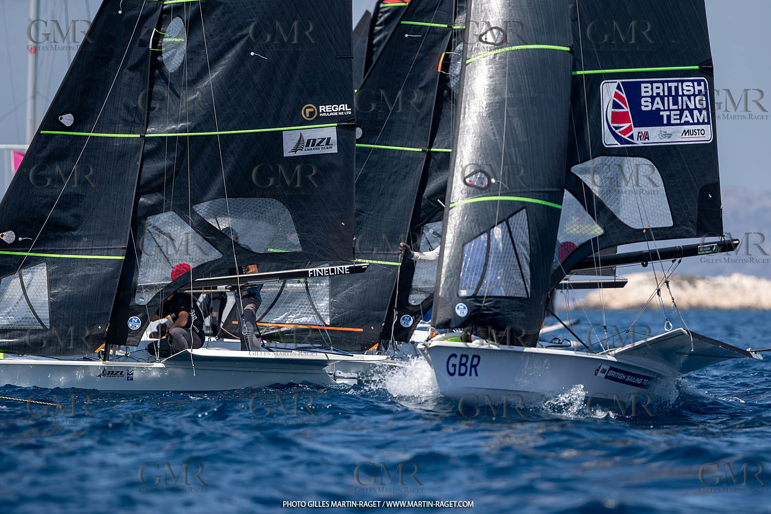 16 07 2023, Marseille, (FRA), Paris 2024 Olympic Games 2024 Sailing Test Event, Day 8, Medal race 49er Men