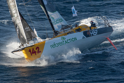 27 08 2021, Marseille (FRA), Transat Jacques Vabre 2021, Class 40, HBF-Reforest'Action (Kito de Pavant, Gwen Gbick)
