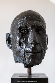 Oeuvre de Germaine Richier, buste Le Guerrier, 1945, 5 8