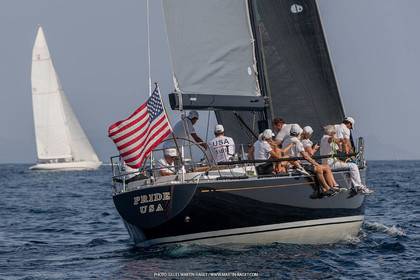 05 10 2023, Saint-Tropez (FRA,83), Les Voiles de Saint-Tropez 2023, Race Day 5, Défi Pride Vs Ikra