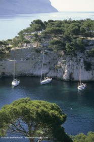 France, Provence, Les Calanques & Iles de Marseille, port Pin