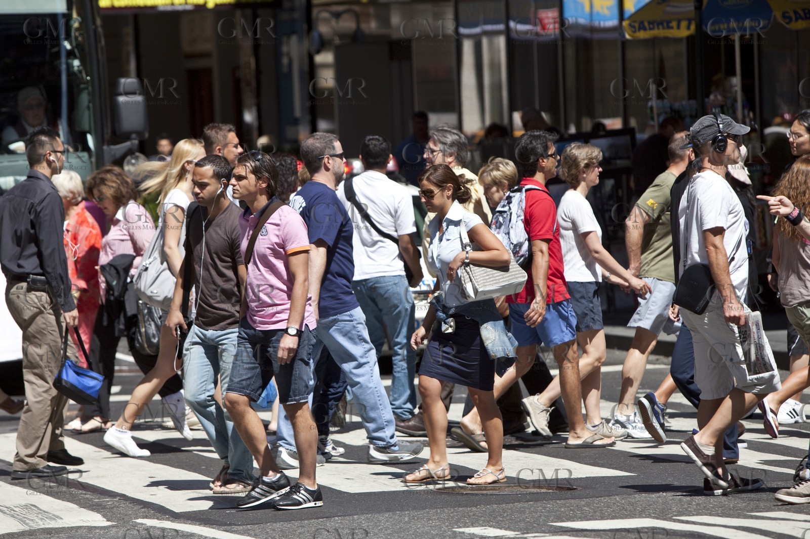 30 06 2010 - New York (USA, NY) - 33rd America's Cup - BMW ORACLE Racing - East Coast Victory Tour - Day 3 - Team at Nasdaq