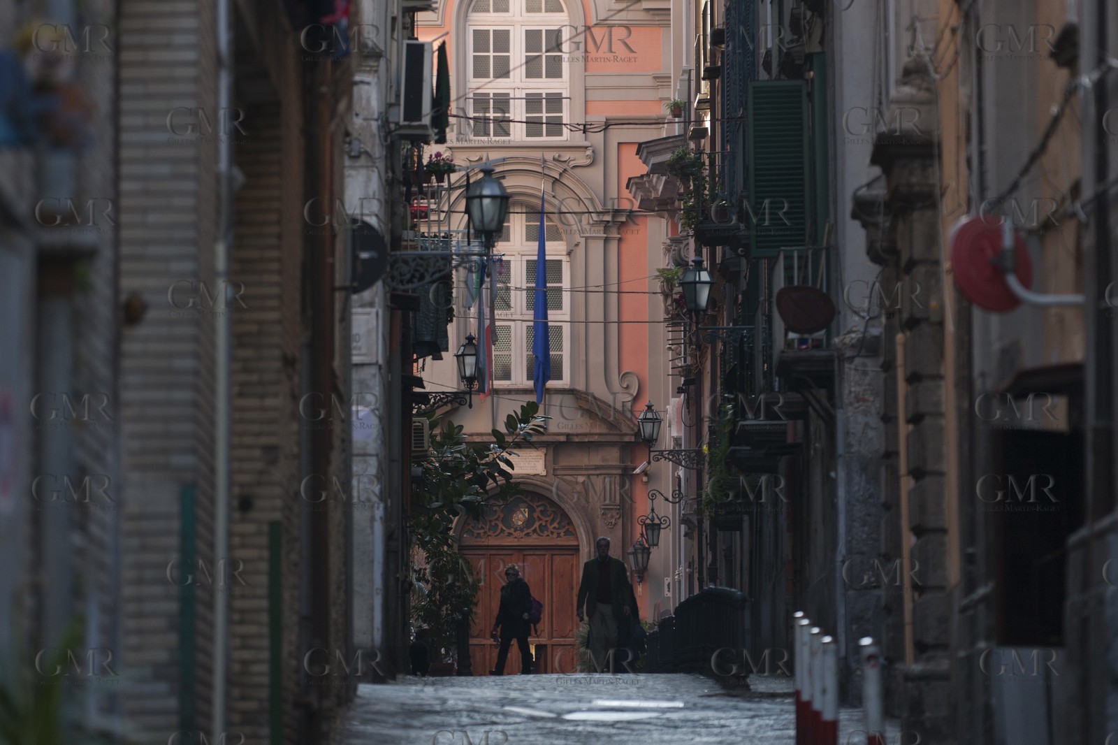 24 02 2012 - Naples (ITA) - 34th America's Cup - America's Cup World Series Naples 2012 - Naples Preview - Naples hisrtoric center streets