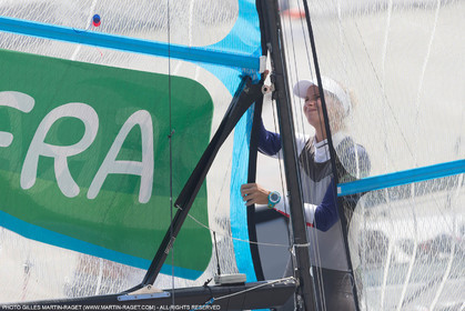 16 08 2016, Rio de Janeiro (BRA), 2016 Olympic Games, Sailing, Sarah Steyaert, Aude Compan